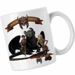 Casa si Gradina - Bucatarie si vesela - Cani si pahare - Cani si cesti - Cana Hiccup Toothless How to train your dragon, alba, 330ml - Infinity.ro
