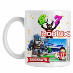 Casa si Gradina - Bucatarie si vesela - Cani si pahare - Cani si cesti - Cana Brookhaven Roblox Mandalorian, alba, 330ml - Infinity.ro