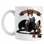 Casa si Gradina - Bucatarie si vesela - Cani si pahare - Cani si cesti - Cana Hiccup Toothless How to train your dragon, alba, 330ml - Infinity.ro