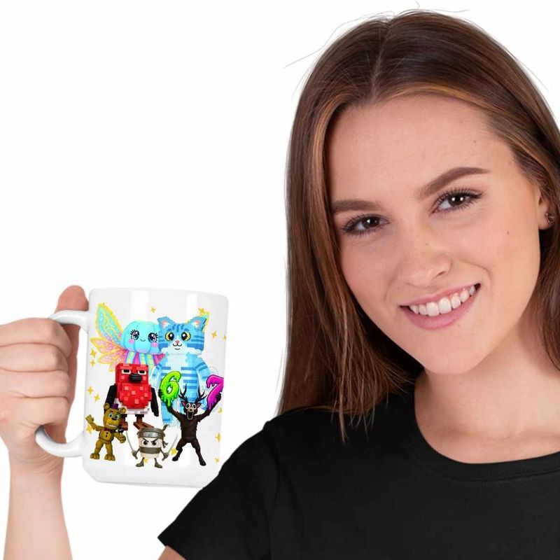 Casa si Gradina - Bucatarie si vesela - Cani si pahare - Cani si cesti - Cana Steal Brainrot Penguino Roblox Meme, alba, 330ml - Infinity.ro