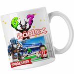 Casa si Gradina - Bucatarie si vesela - Cani si pahare - Cani si cesti - Cana Brookhaven Roblox Mandalorian, alba, 330ml - Infinity.ro