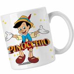 Casa si Gradina - Bucatarie si vesela - Cani si pahare - Cani si cesti - Cana Pinocchio Geppetto, alba, 330ml - Infinity.ro