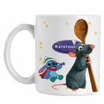 Casa si Gradina - Bucatarie si vesela - Cani si pahare - Cani si cesti - Cana Ratatouille Chef Remy Soricel Bucatar, alba, 330ml - Infinity.ro