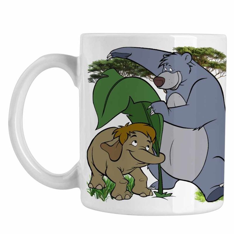 Casa si Gradina - Bucatarie si vesela - Cani si pahare - Cani si cesti - Cana Cartea Junglei Baloo Junior, alba, 330ml - Infinity.ro