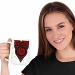 Casa si Gradina - Bucatarie si vesela - Cani si pahare - Cani si cesti - Cana Breaking Benjamin Celtic Knot, alba, 330ml - Infinity.ro