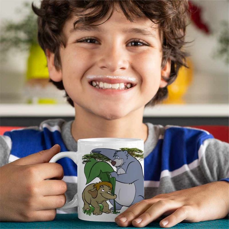 Casa si Gradina - Bucatarie si vesela - Cani si pahare - Cani si cesti - Cana Cartea Junglei Baloo Junior, alba, 330ml - Infinity.ro