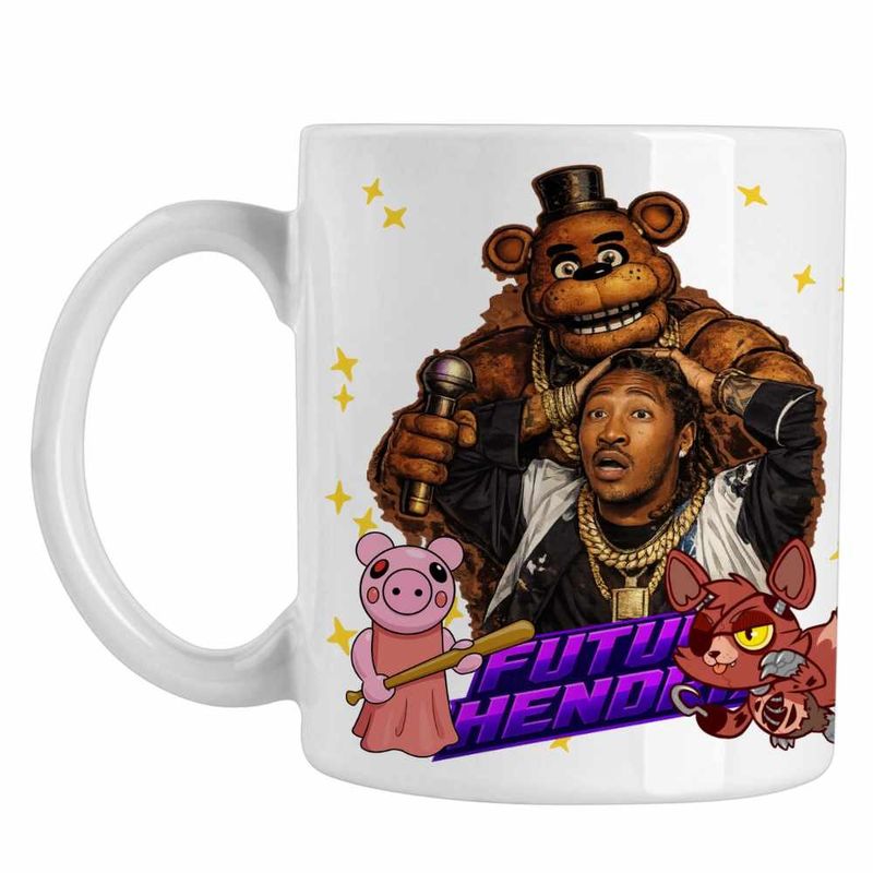Casa si Gradina - Bucatarie si vesela - Cani si pahare - Cani si cesti - Cana Future Fnaf Five Nights at Freddie, alba, 330ml - Infinity.ro