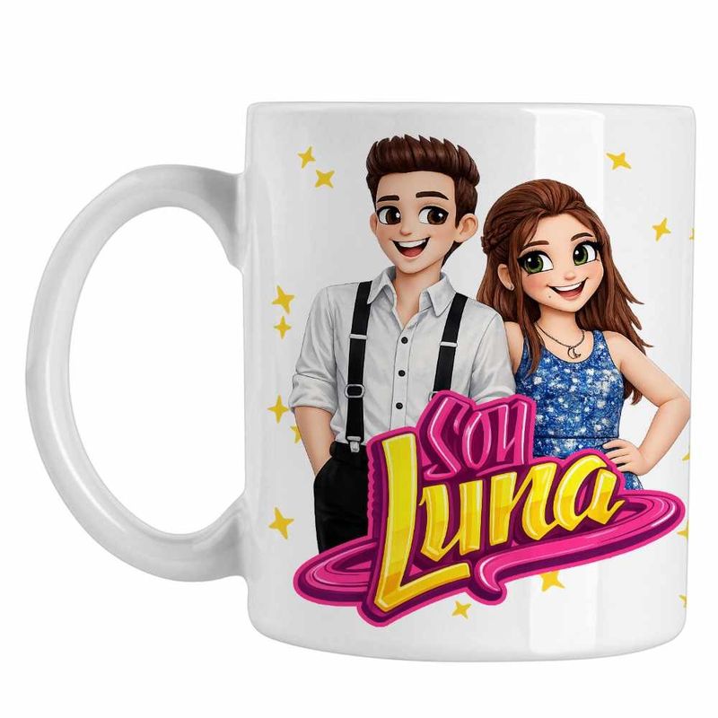 Casa si Gradina - Bucatarie si vesela - Cani si pahare - Cani si cesti - Cana Soy Luna Cartoon, alba, 330ml - Infinity.ro