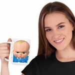 Casa si Gradina - Bucatarie si vesela - Cani si pahare - Cani si cesti - Cana Baby Boss Alpha Kid, alba, 330ml - Infinity.ro