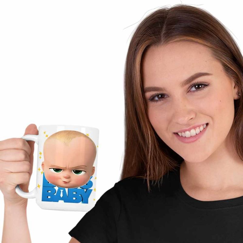 Casa si Gradina - Bucatarie si vesela - Cani si pahare - Cani si cesti - Cana Baby Boss Alpha Kid, alba, 330ml - Infinity.ro