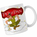 Casa si Gradina - Bucatarie si vesela - Cani si pahare - Cani si cesti - Cana Clopotica Peter Pan Tinker Bell Neverland, alba, 330ml - Infinity.ro