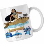 Casa si Gradina - Bucatarie si vesela - Cani si pahare - Cani si cesti - Cana Pocahontas Meeko Canoe, alba, 330ml - Infinity.ro