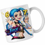 Casa si Gradina - Bucatarie si vesela - Cani si pahare - Cani si cesti - Cana Jinx Six Seven Arcane Runeterra, alba, 330ml - Infinity.ro