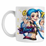 Casa si Gradina - Bucatarie si vesela - Cani si pahare - Cani si cesti - Cana Jinx Six Seven Arcane Runeterra, alba, 330ml - Infinity.ro