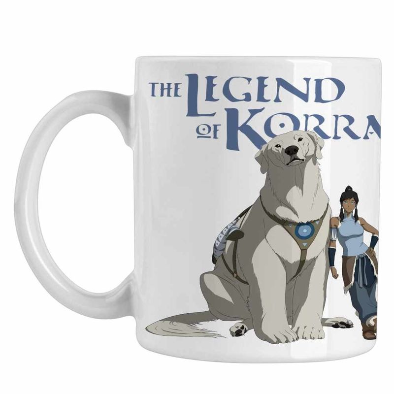 Casa si Gradina - Bucatarie si vesela - Cani si pahare - Cani si cesti - Cana Avatar Korra Naga Maestru Shaolin, alba, 330ml - Infinity.ro