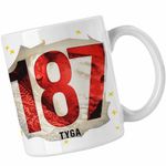 Casa si Gradina - Bucatarie si vesela - Cani si pahare - Cani si cesti - Cana Tyga 187 Trap Rap Music, alba, 330ml - Infinity.ro