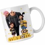 Casa si Gradina - Bucatarie si vesela - Cani si pahare - Cani si cesti - Cana Despicable Me Family Minions, alba, 330ml - Infinity.ro