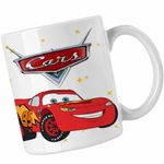 Casa si Gradina - Bucatarie si vesela - Cani si pahare - Cani si cesti - Cana Cars Curse Masini Fulger, alba, 330ml - Infinity.ro