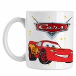 Casa si Gradina - Bucatarie si vesela - Cani si pahare - Cani si cesti - Cana Cars Curse Masini Fulger, alba, 330ml - Infinity.ro