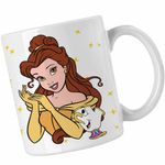 Casa si Gradina - Bucatarie si vesela - Cani si pahare - Cani si cesti - Cana Frumoasa si Bestia Printesa, alba, 330ml - Infinity.ro