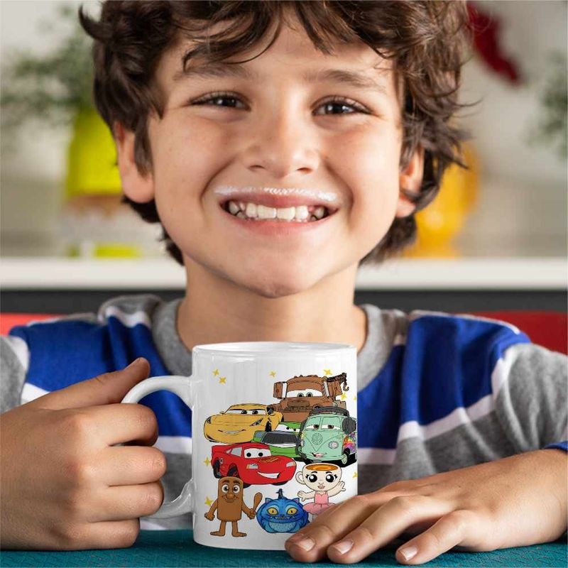 Casa si Gradina - Bucatarie si vesela - Cani si pahare - Cani si cesti - Cana Cars Fulger Cruz Raminez Dream Team, alba, 330ml - Infinity.ro