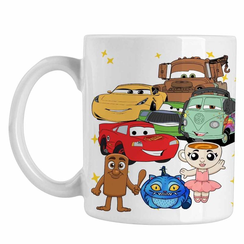 Casa si Gradina - Bucatarie si vesela - Cani si pahare - Cani si cesti - Cana Cars Fulger Cruz Raminez Dream Team, alba, 330ml - Infinity.ro
