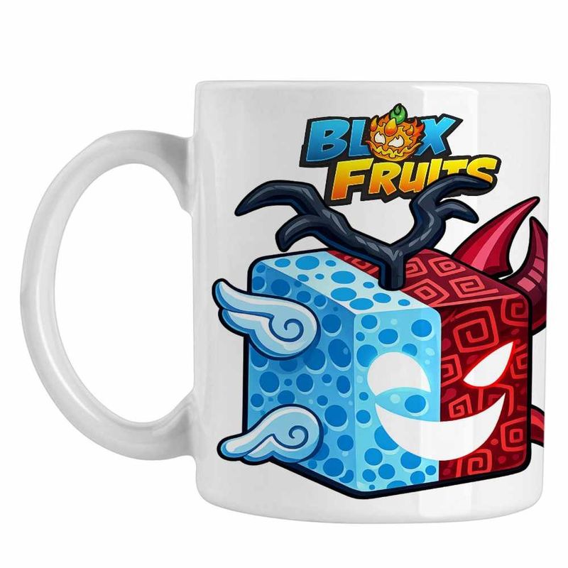 Casa si Gradina - Bucatarie si vesela - Cani si pahare - Cani si cesti - Cana Blox Fruits Spirit Fruit Roblox Fructe, alba, 330ml - Infinity.ro