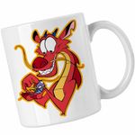 Casa si Gradina - Bucatarie si vesela - Cani si pahare - Cani si cesti - Cana Mulan Mushu Crikee, alba, 330ml - Infinity.ro