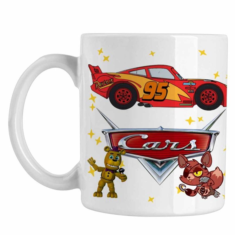 Casa si Gradina - Bucatarie si vesela - Cani si pahare - Cani si cesti - Cana Cars Fulger Masini Aventuri, alba, 330ml - Infinity.ro
