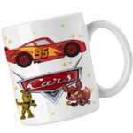 Casa si Gradina - Bucatarie si vesela - Cani si pahare - Cani si cesti - Cana Cars Fulger Masini Aventuri, alba, 330ml - Infinity.ro