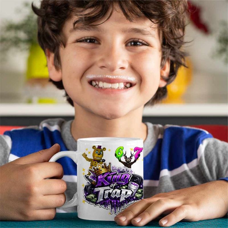 Casa si Gradina - Bucatarie si vesela - Cani si pahare - Cani si cesti - Cana Future King Trap, alba, 330ml - Infinity.ro