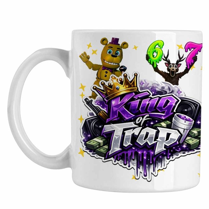 Casa si Gradina - Bucatarie si vesela - Cani si pahare - Cani si cesti - Cana Future King Trap, alba, 330ml - Infinity.ro