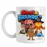 Casa si Gradina - Bucatarie si vesela - Cani si pahare - Cani si cesti - Cana Steal Brainrot Snailenzo Roblox Meme, alba, 330ml - Infinity.ro