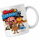 Casa si Gradina - Bucatarie si vesela - Cani si pahare - Cani si cesti - Cana Steal Brainrot Snailenzo Roblox Meme, alba, 330ml - Infinity.ro