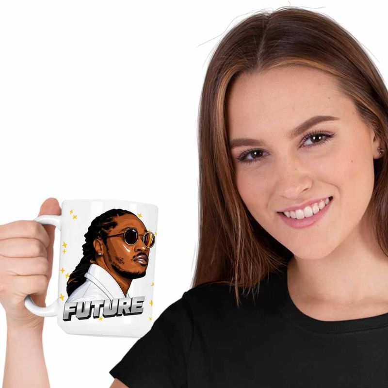 Casa si Gradina - Bucatarie si vesela - Cani si pahare - Cani si cesti - Cana Future Rapper Trap Music, alba, 330ml - Infinity.ro