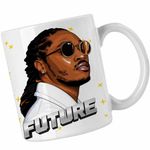 Casa si Gradina - Bucatarie si vesela - Cani si pahare - Cani si cesti - Cana Future Rapper Trap Music, alba, 330ml - Infinity.ro