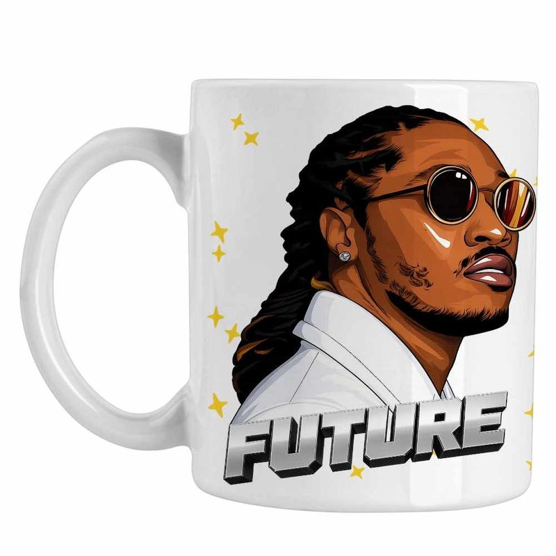 Casa si Gradina - Bucatarie si vesela - Cani si pahare - Cani si cesti - Cana Future Rapper Trap Music, alba, 330ml - Infinity.ro