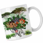 Casa si Gradina - Bucatarie si vesela - Cani si pahare - Cani si cesti - Cana Cartea Junglei Mowgli, alba, 330ml - Infinity.ro