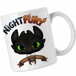 Casa si Gradina - Bucatarie si vesela - Cani si pahare - Cani si cesti - Cana Night Fury How to train your dragon, alba, 330ml - Infinity.ro