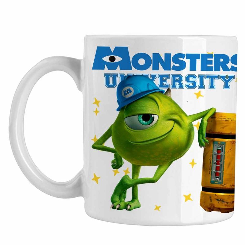 Casa si Gradina - Bucatarie si vesela - Cani si pahare - Cani si cesti - Cana Monsters Mike, alba, 330ml - Infinity.ro