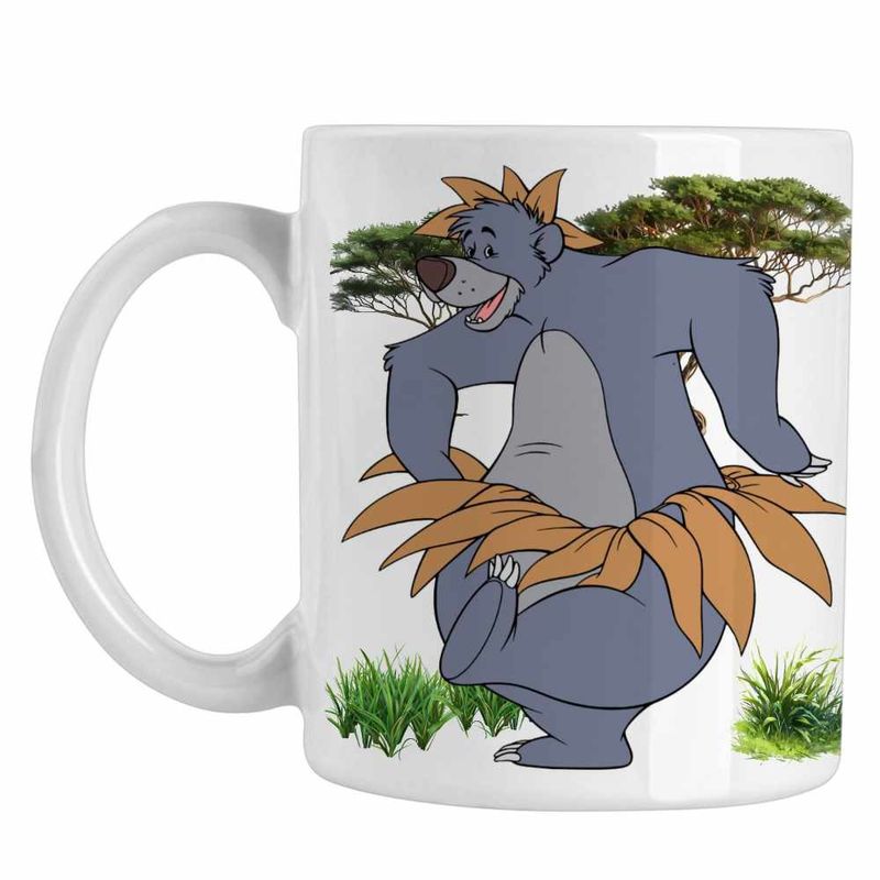 Casa si Gradina - Bucatarie si vesela - Cani si pahare - Cani si cesti - Cana Cartea Junglei Baloo, alba, 330ml - Infinity.ro