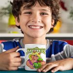 Casa si Gradina - Bucatarie si vesela - Cani si pahare - Cani si cesti - Cana The Muppets Kermit the Frog Miss Piggy, alba, 330ml - Infinity.ro