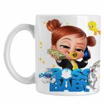 Casa si Gradina - Bucatarie si vesela - Cani si pahare - Cani si cesti - Cana Baby Boss Tina Telefon Leader, alba, 330ml - Infinity.ro