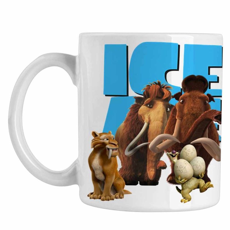 Casa si Gradina - Bucatarie si vesela - Cani si pahare - Cani si cesti - Cana Ice Age Manny Crazy Times, alba, 330ml - Infinity.ro