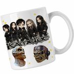 Casa si Gradina - Bucatarie si vesela - Cani si pahare - Cani si cesti - Cana Kamelot Rock Band, alba, 330ml - Infinity.ro