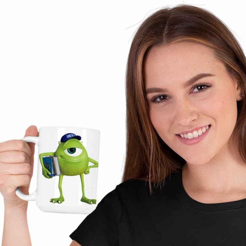 Casa si Gradina - Bucatarie si vesela - Cani si pahare - Cani si cesti - Cana Mike Monsters University, alba, 330ml - Infinity.ro