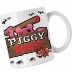 Casa si Gradina - Bucatarie si vesela - Cani si pahare - Cani si cesti - Cana Piggy Hunt Roblox Pigy, alba, 330ml - Infinity.ro