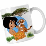 Casa si Gradina - Bucatarie si vesela - Cani si pahare - Cani si cesti - Cana Cartea Junglei Mowgli Baby Tiger, alba, 330ml - Infinity.ro