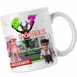 Casa si Gradina - Bucatarie si vesela - Cani si pahare - Cani si cesti - Cana Brookhaven Roblox Game, alba, 330ml - Infinity.ro