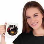 Casa si Gradina - Bucatarie si vesela - Cani si pahare - Cani si cesti - Cana Project Hail Mary Spaceship Mission Badge, alba, 330ml - Infinity.ro